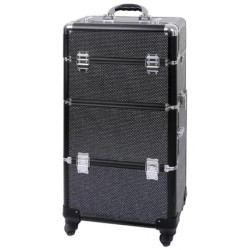Parisax Aluminum Case Black With White Rhinestones