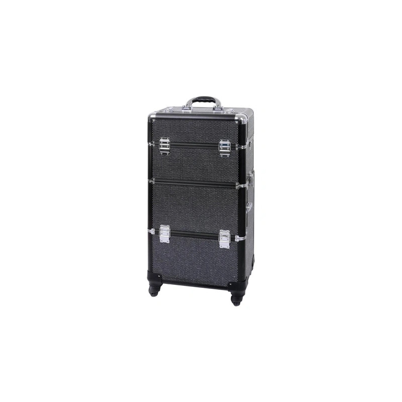 Parisax Aluminum Case Black With White Rhinestones