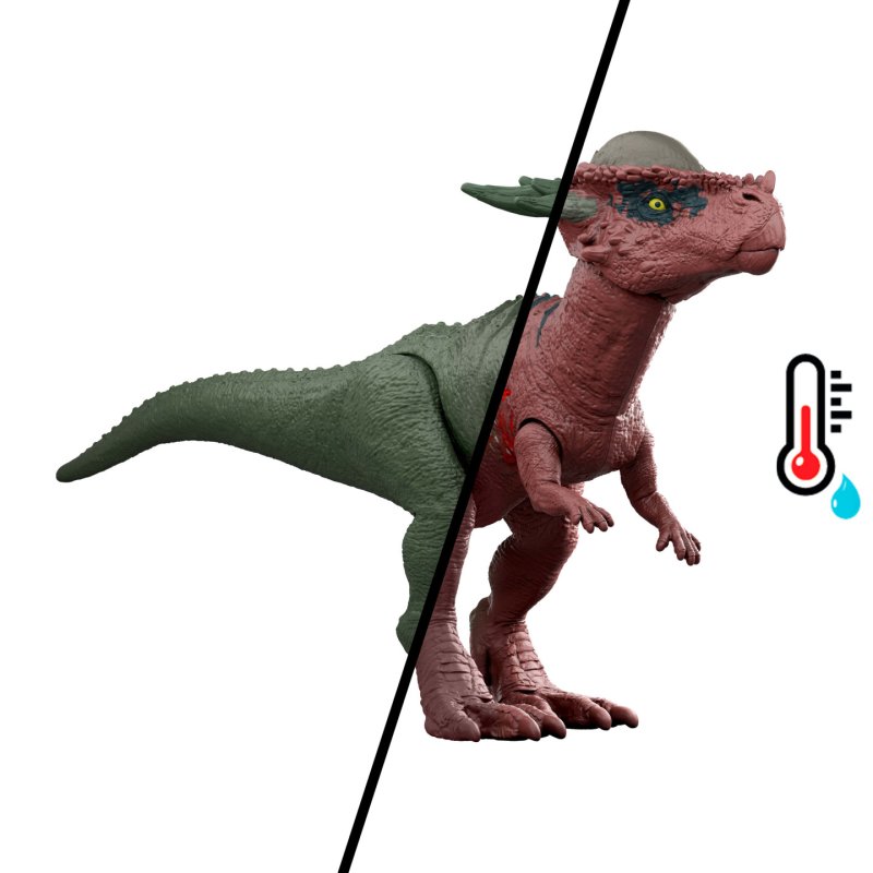 Jurassic World Dino Reveal 2 Dinosaur Toys in Battle Arena, Warm Water Changes Decoration