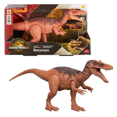 Jurassic World Wild Roar Dinosaur Figures with Attack Action, Light and Sound, Digital Scan Code