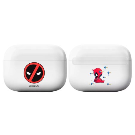 ESTUCHE PROTECTOR AIRPODS PRO DEADPOOL MARVEL BLANCO