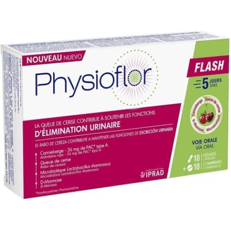 Iprad Laboratories Physioflor Flash 10 Capsules and 10 Tablets