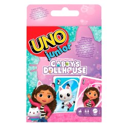 Games UNO Junior Gabby’s Dollhouse Card Game for Kids, Parents & Family Nights