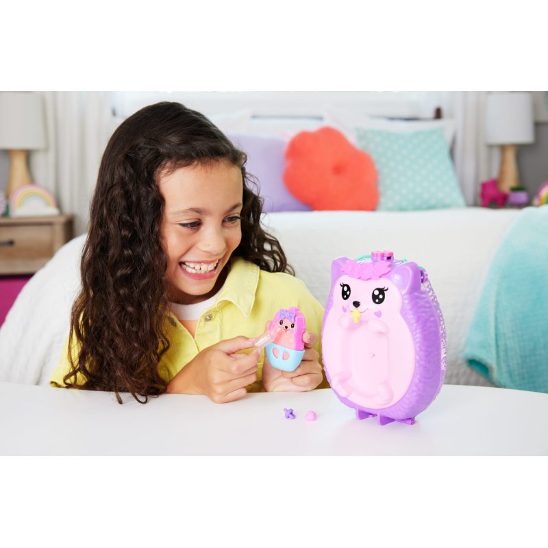 Polly Pocket Mama Hedgehog and Baby chest bag