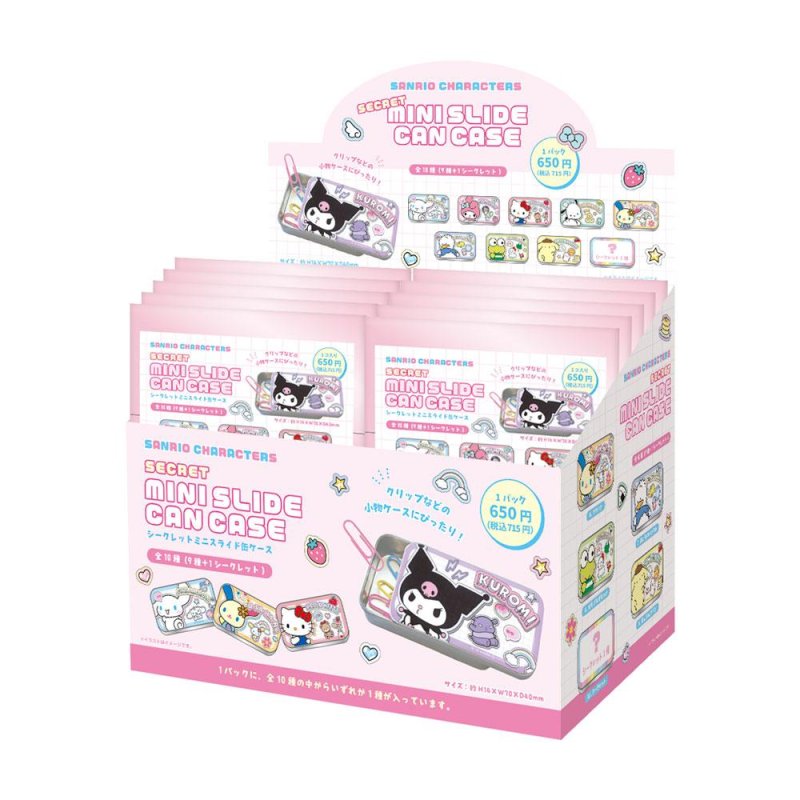 SANRIO CHARACTERS - Secret Mini Slide Can Case (14x7 Cm) - BLIND BOX