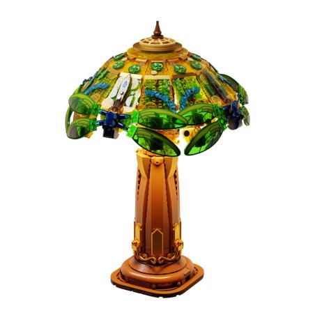 PANTASY - Stained Glass Table Lamp - Bloc de Construction 1067 pcs