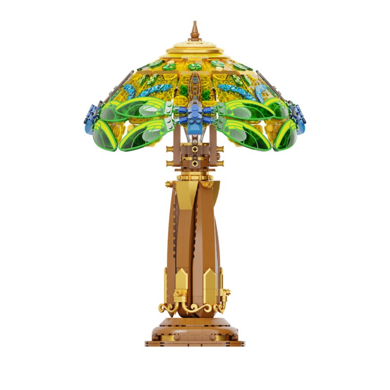 PANTASY - Stained Glass Table Lamp - Bloc de Construction 1067 pcs