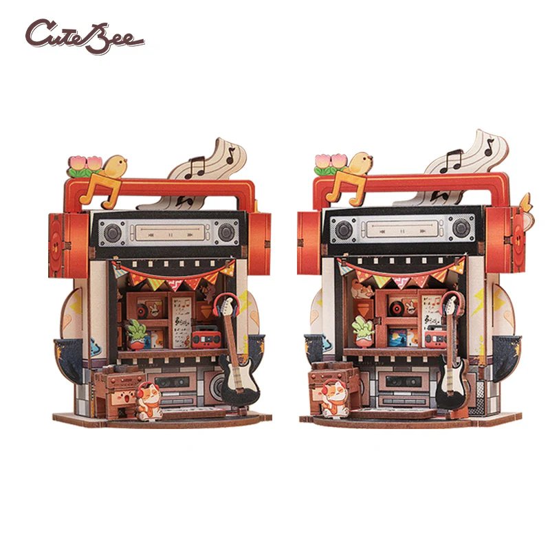 TALEBOX CORNER - Mini House Kit - Magasin de Disques - 52pc