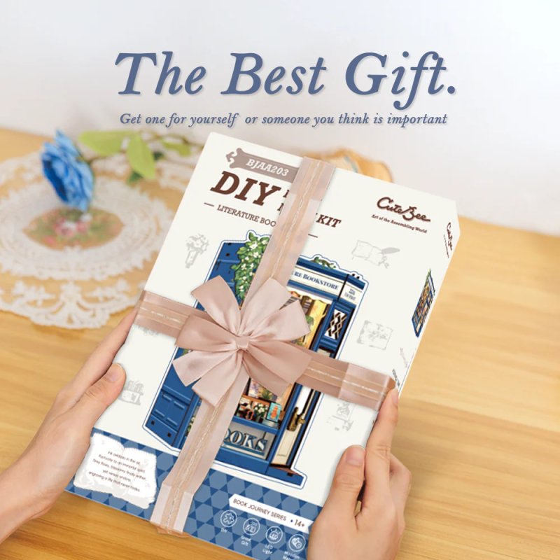 BOOK NOOK KIT - DIY- Librairie Littéraire - 186pc Eclairage LED