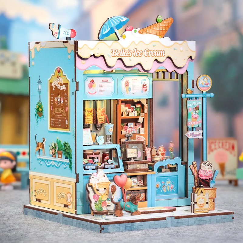 MINIATURE HOUSE - DIY- Glacier Bella - 225pc Eclairage LED