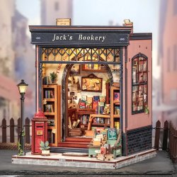 MINIATURE HOUSE - DIY- La Librairie de Jack - 330pc Eclairage LED