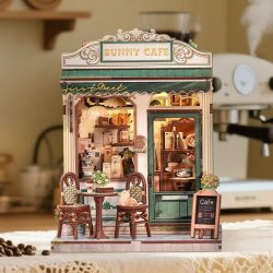 MINIATURE HOUSE - DIY- Café Sunny - 233pc Eclairage LED