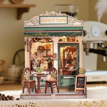 MINIATURE HOUSE - DIY- Café Sunny - 233pc Eclairage LED