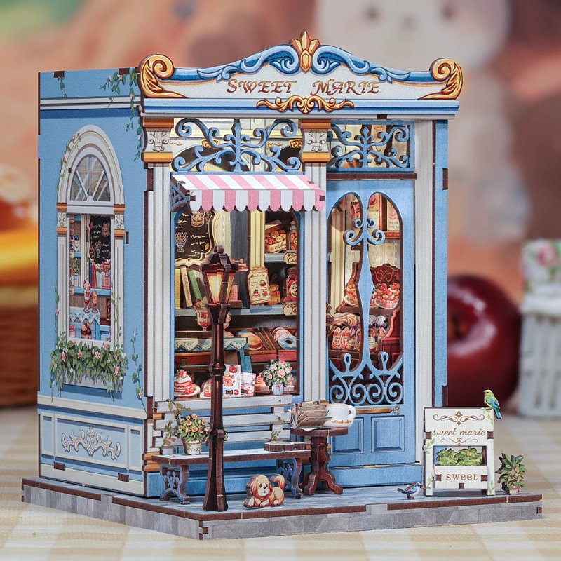 MINIATURE HOUSE - DIY- Sweet Marie - 242pc Eclairage LED