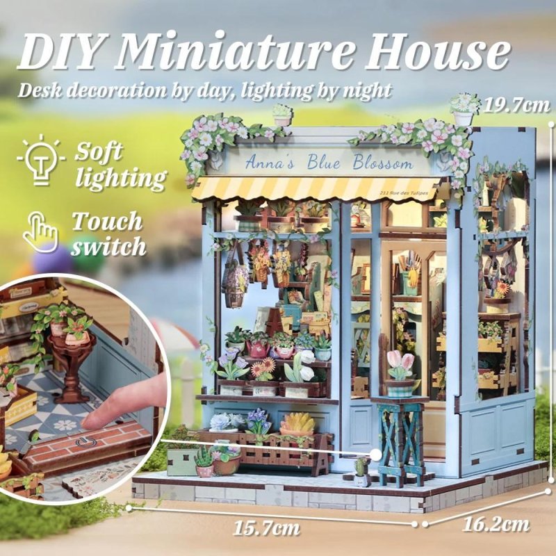 MINIATURE HOUSE - DIY- Sweet Marie - 242pc Eclairage LED
