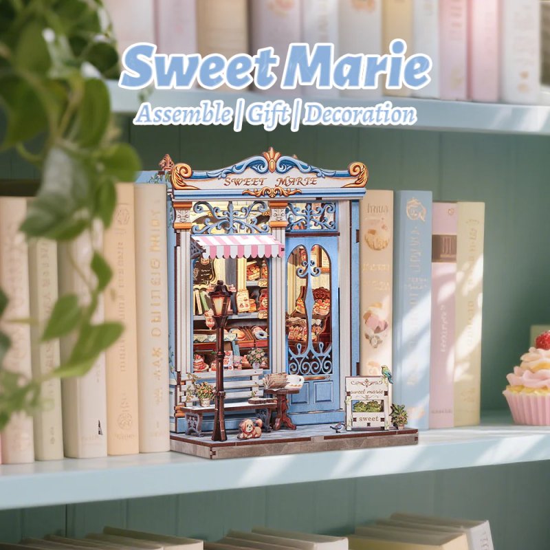 MINIATURE HOUSE - DIY- Sweet Marie - 242pc Eclairage LED
