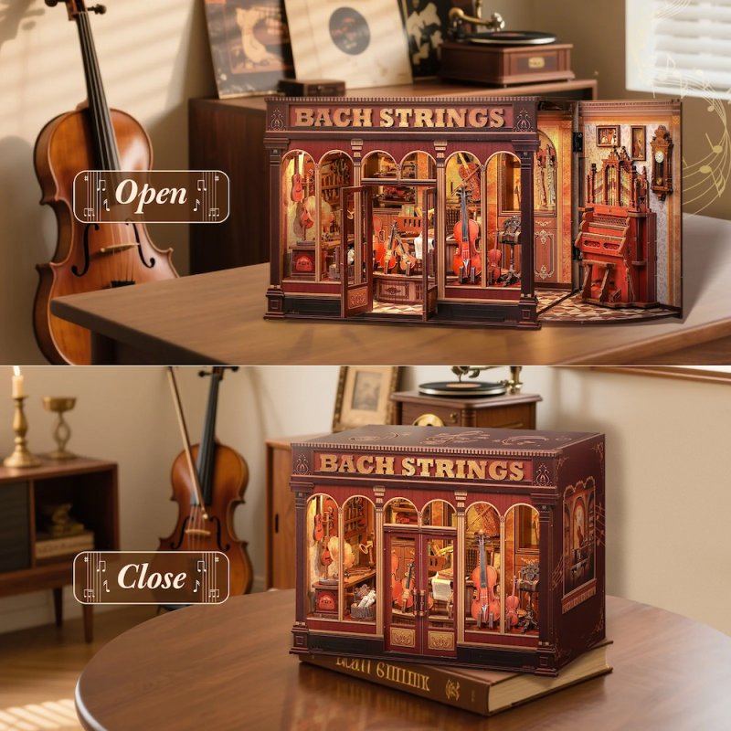 MINIATURE HOUSE - DIY- Bach Strings - 285pc Eclairage LED