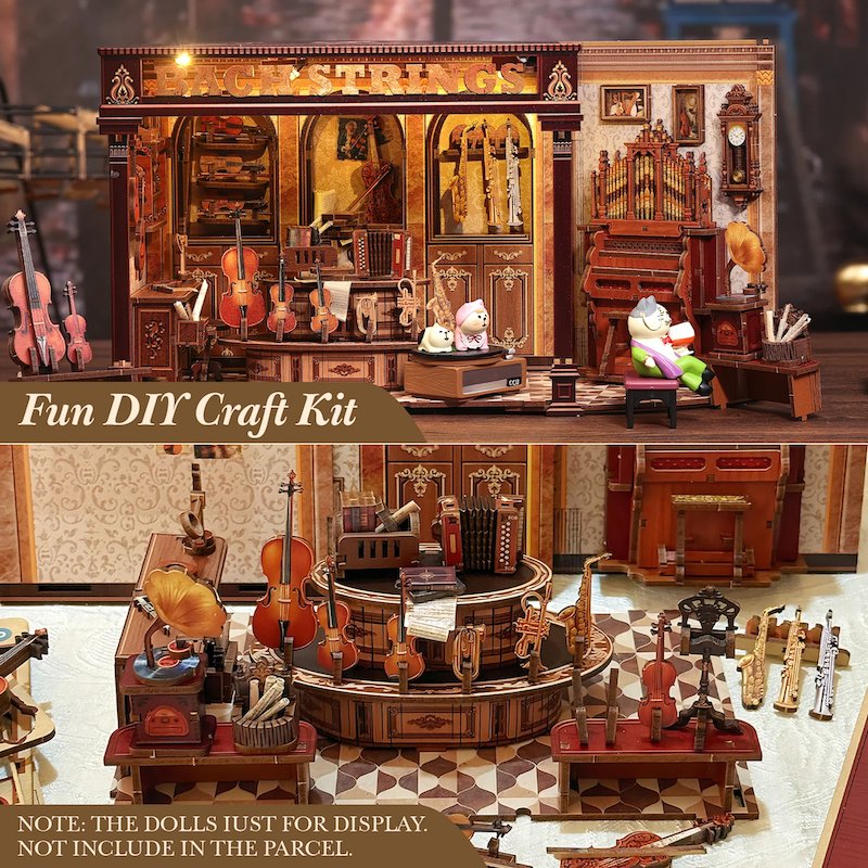 MINIATURE HOUSE - DIY- Bach Strings - 285pc Eclairage LED