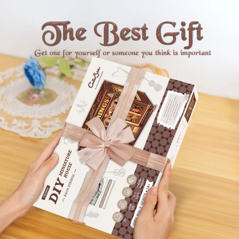 MINIATURE HOUSE - DIY- Bach Strings - 285pc Eclairage LED