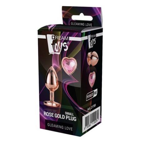 Dream Toys Gleaming Love Rose Gold Plug Small
