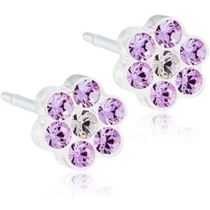 Blomdahl Nickel Free Medical Plastic 5mm Daisy Stud Earrings