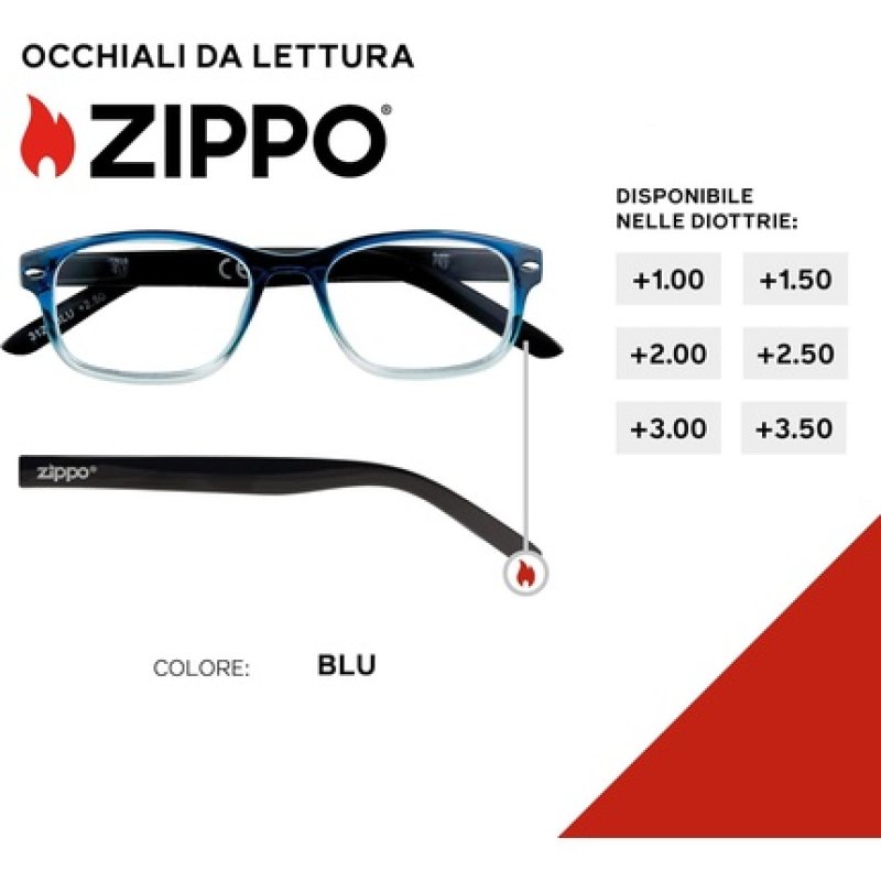 Zippo Reading Glasses with Soft Lines, Ideal for Men and Women