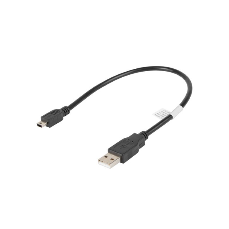 Lanberg CA-USBK-10CC-0003-BK USB cable USB 2.0 0.3 m Mini-USB A USB A Black