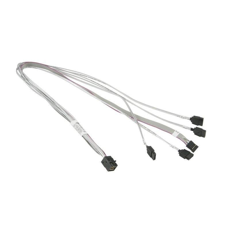 Supermicro MiniSAS HD / 4 SATA 0.7 m Blanc