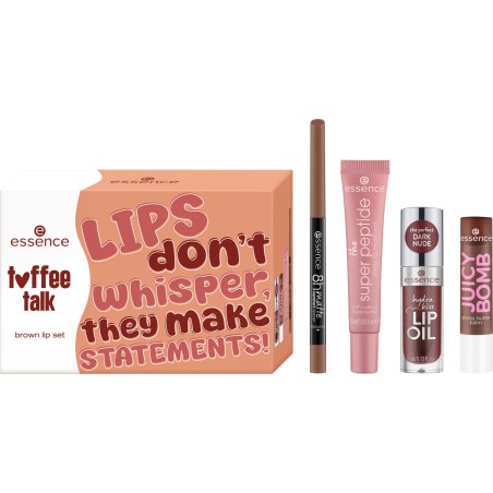 Essence Toffee Talk Brown Lip Set 01 Pout Au Chocolat Lip Liner