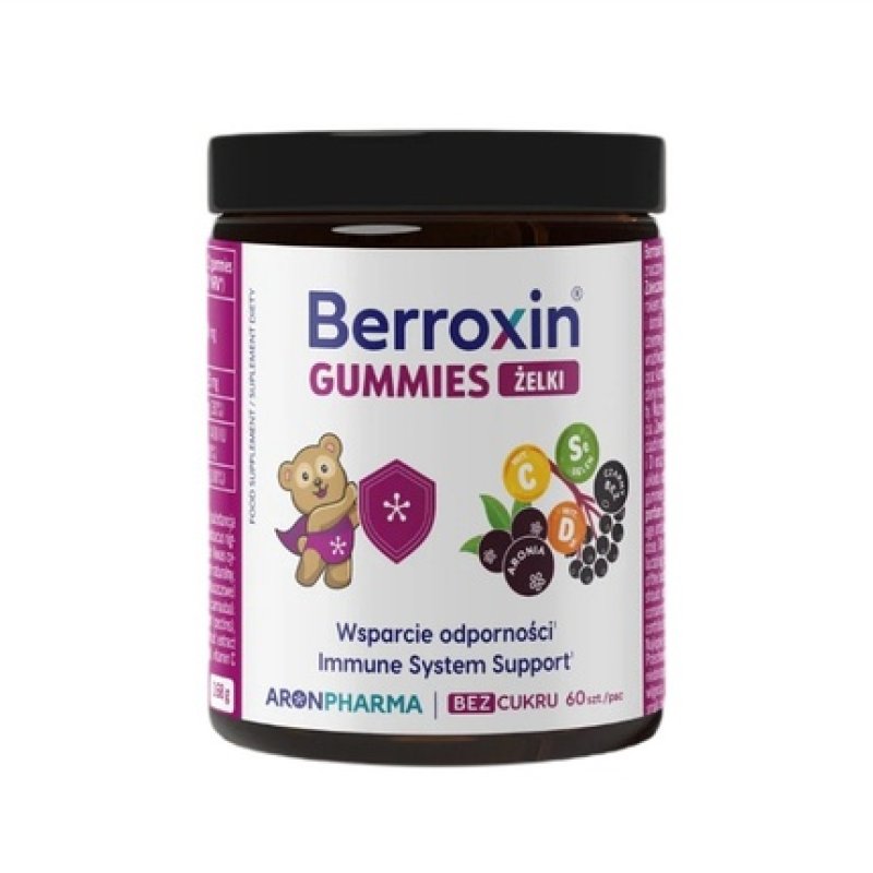 Aronpharma Berroxin Gummies Dietary Supplement 60 Jelly Beans