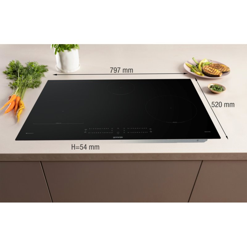 Gorenje GI8432BSCWF Noir Intégré 60 cm Plaque avec zone à induction 4 zone(s)