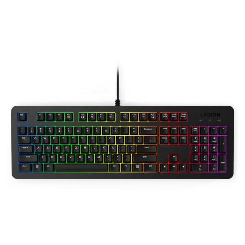 STOCKIN1-Lenovo K310 clavier Gaming USB Anglais américain Noir