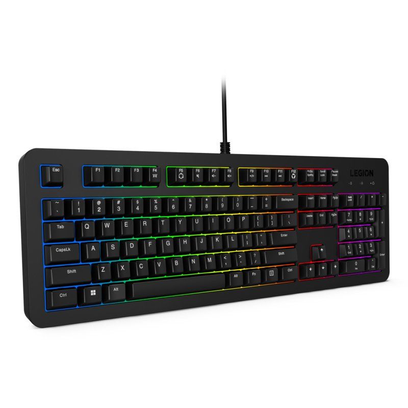 STOCKIN1-Lenovo K310 clavier Gaming USB Anglais américain Noir