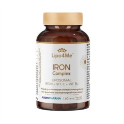 Lipo4me Iron Complex Iron In Capsules Dietary Supplement 60 Capsules