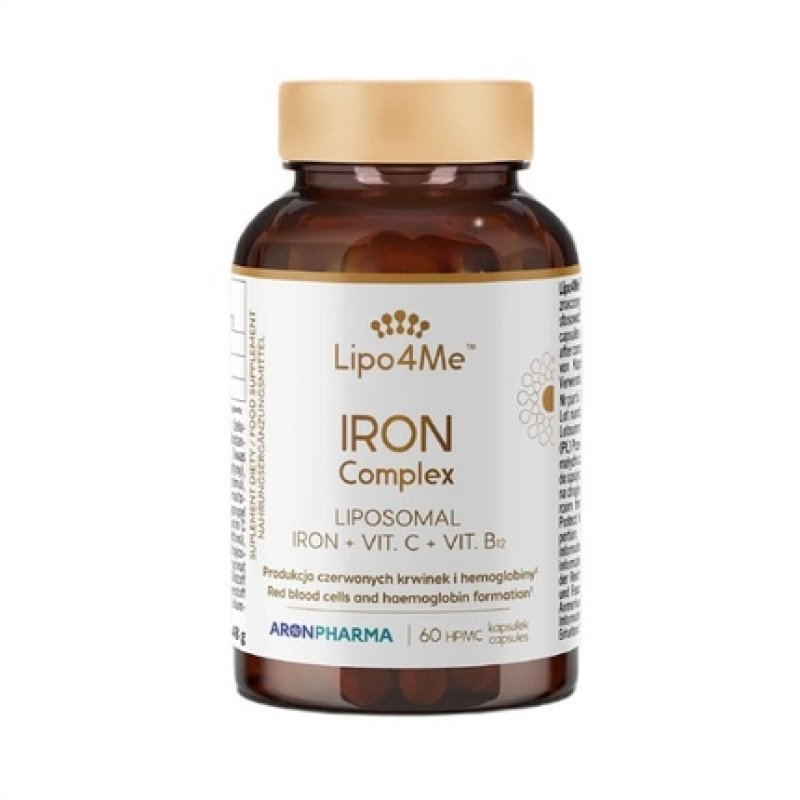 Lipo4me Iron Complex Iron In Capsules Dietary Supplement 60 Capsules