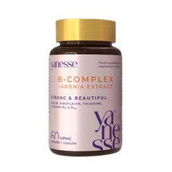 Yanesse B Complex B Vitamin Complex With Aronia Dietary Supplement 60 Capsules