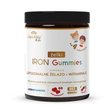 Lipo4me Kids Iron Gummies Dietary Supplement With Iron 60 Capsules