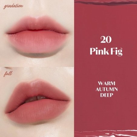 Etude 20 Pink Fig Liquid Lipstick Highly Pigmented and Durable