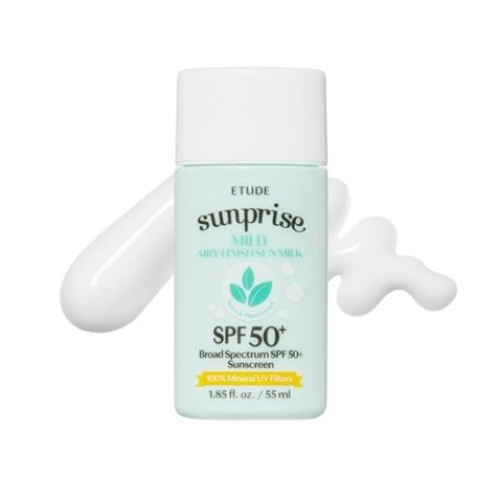Etude Sunprise Mild Sun Milk SPF 50 55ml - Sebum-Free