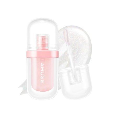 Amuse Seoul Lip Fuller Pink Diamond Lip Plumper Gold Glitter Lip Gloss