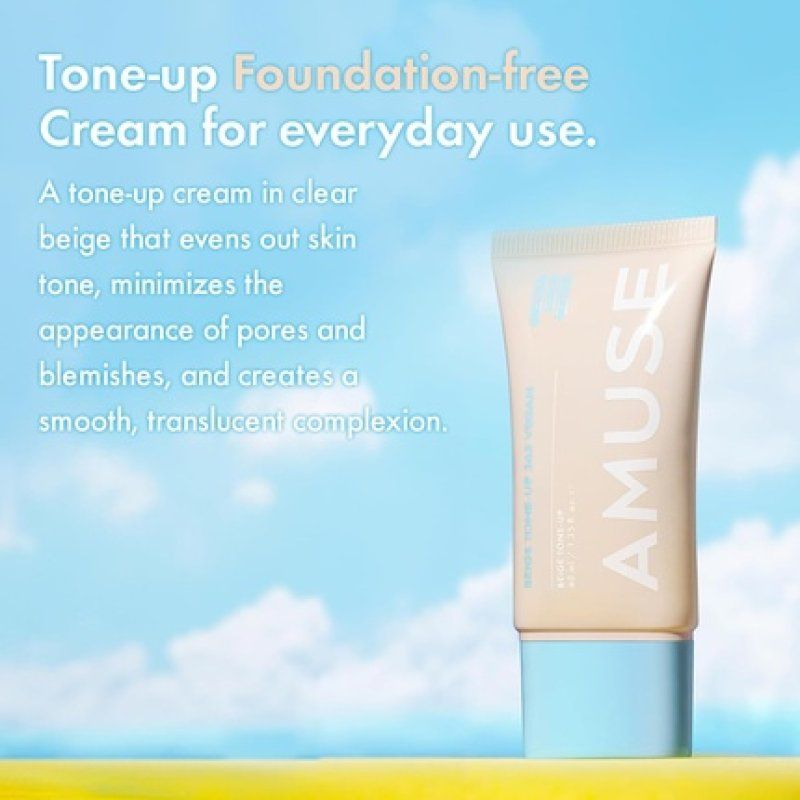 Amuse Seoul 365 Vegan Beige Tone Up Cream Summer Foundation