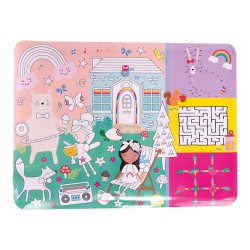floss & Rock - Rainbow Fairy Colouring Fun and Games Mat (49P6076)