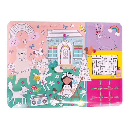 floss & Rock - Rainbow Fairy Colouring Fun and Games Mat (49P6076)