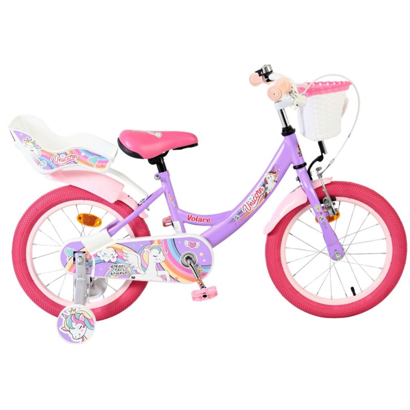 Volare - Children's Bicycle 16 - Unicorn Purple (61685)