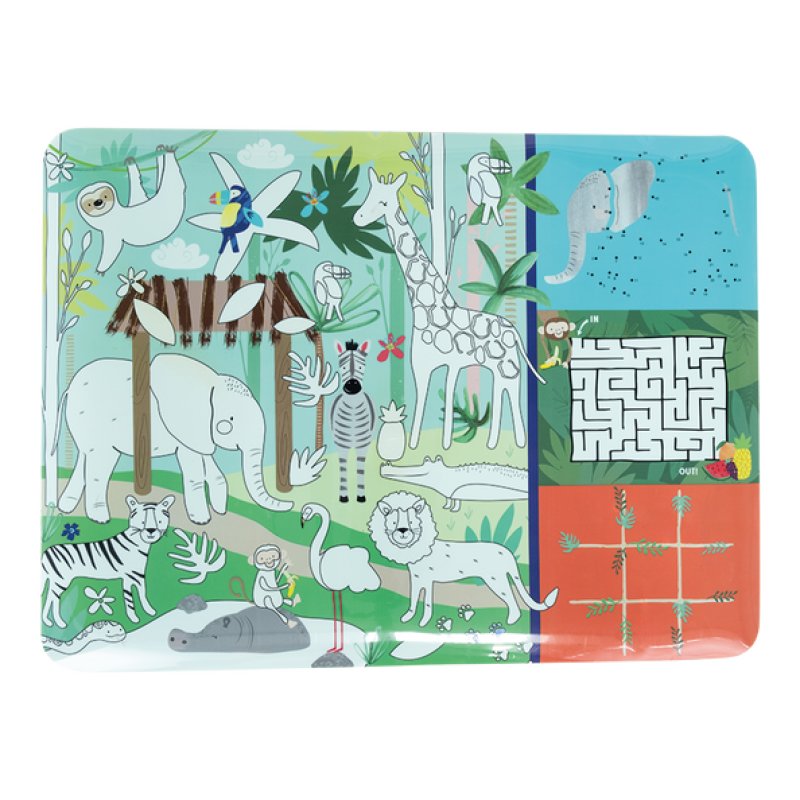 floss & Rock - Jungle Colouring Fun and Games Mat (49P6077)