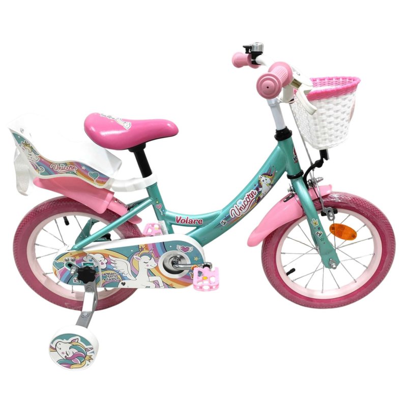 Volare - Children's Bicycle 14 - Unicorn Green (61476)