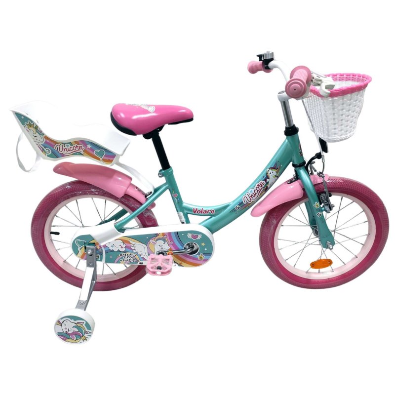 Volare - Children's Bicycle 16 - Unicorn Green (61681)