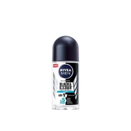Nivea Deo Rollon Invisible Black & White 48h Men Active 50 Milliliters