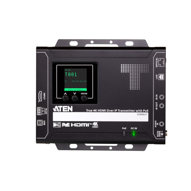 ATEN Transmetteur HDMI sur IP True 4K avec PoE