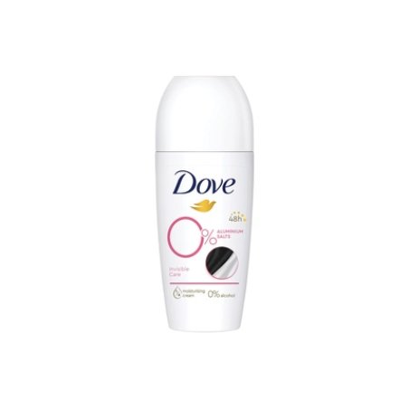 Dove Rollon Deodorant Invisible Care 0 Alcohol 48h Unisex 50 Ml